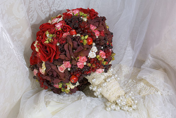 Burgundy Bouquet by Eileen Williams