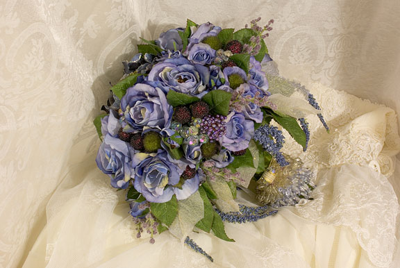 Purple Crystal  Bouquet by Eileen Williams